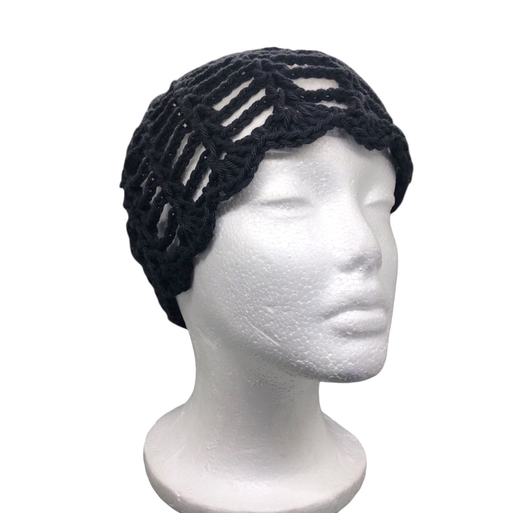 Handmade Boho Crochet Summer Hat | Mesh Open Weave Hat